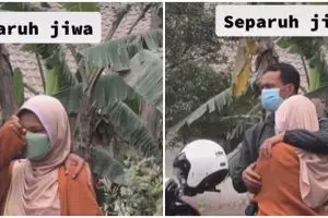 Terpisah 24 jam saat erupsi Semeru, pasutri ini bertemu di pengungsian