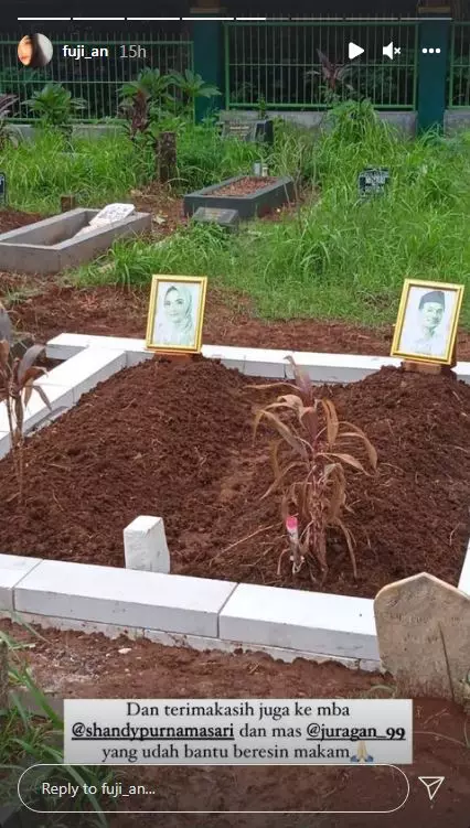 potret terbaru makam vanessa © 2021 berbagai sumber