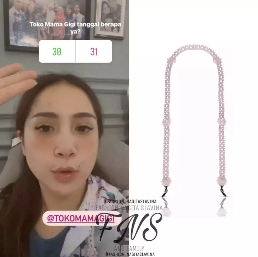 Aksesori Nagita Slavina Instagram