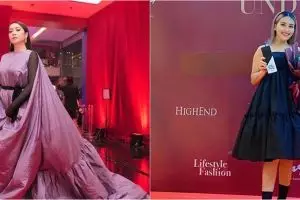 11 Beda gaya Nagita Slavina dan Ayu Ting Ting di acara penghargaan