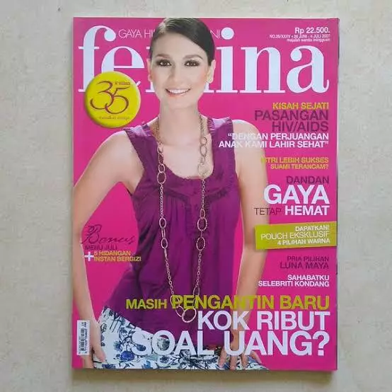 Luna Maya saat jadi cover majalah instagram