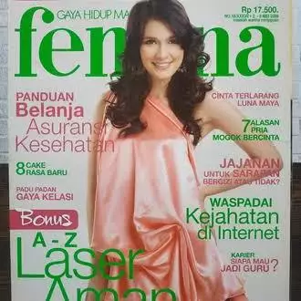Luna Maya saat jadi cover majalah instagram