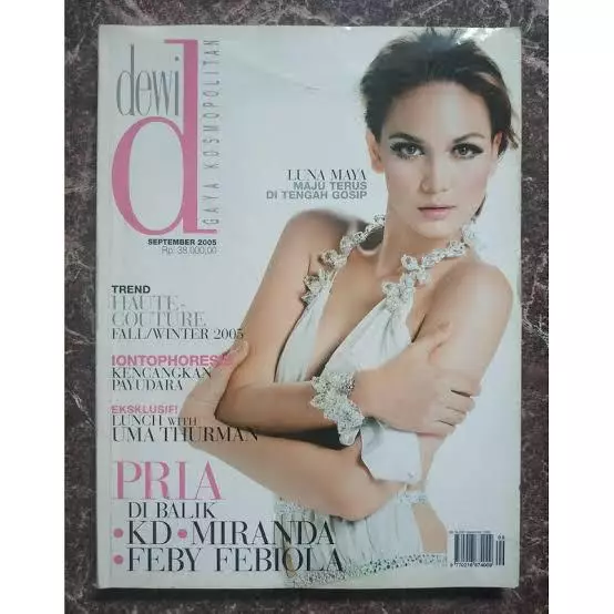 Luna Maya saat jadi cover majalah instagram