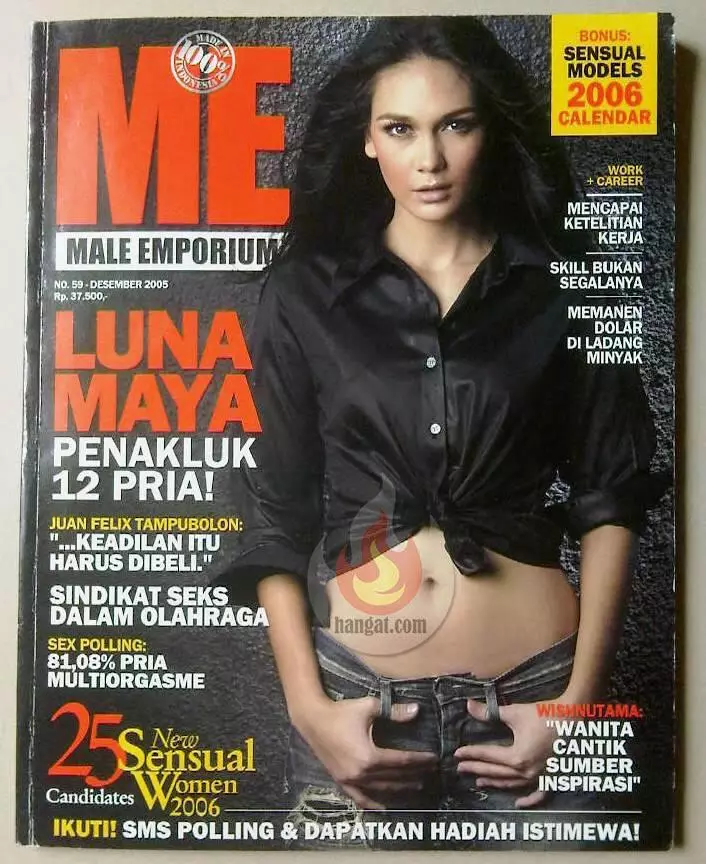Luna Maya saat jadi cover majalah instagram