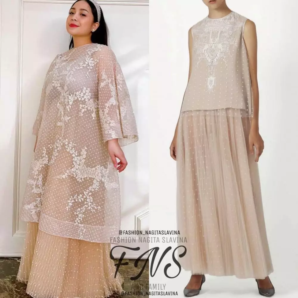 Harga fashion Nagita Slavina saat akikahan instagram