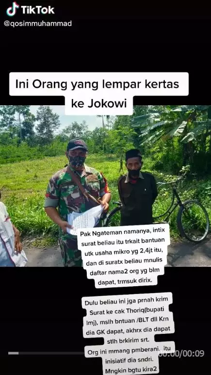 Terungkap sosok kakek yang lempar kertas ke Jokowi di Lumajang berbagai sumber