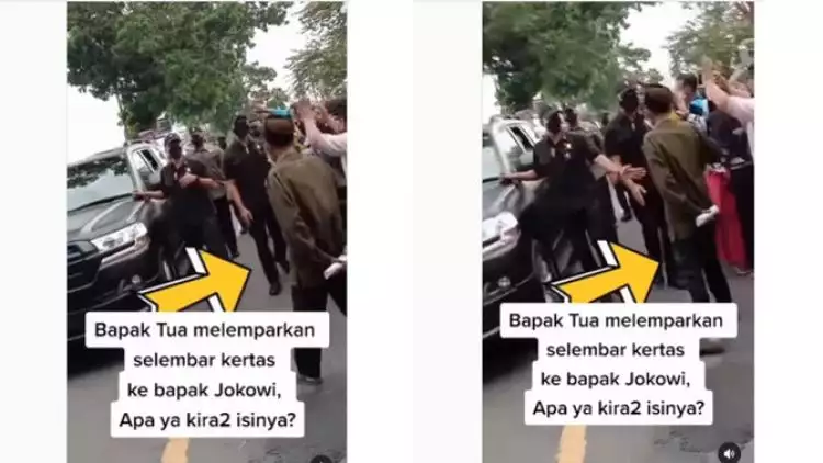 Terungkap sosok kakek yang lempar kertas ke Jokowi di Lumajang