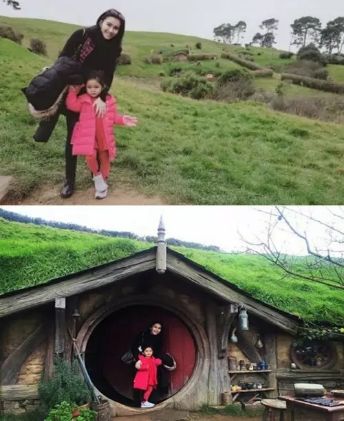 Momen Ayu Ting Ting dan Bilqis di luar negeri © Instagram