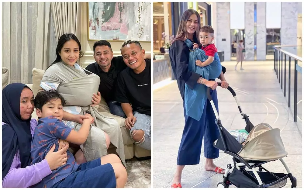 beda gaya Nagita Slavina dan Paula saat momong © 2021 brilio.net