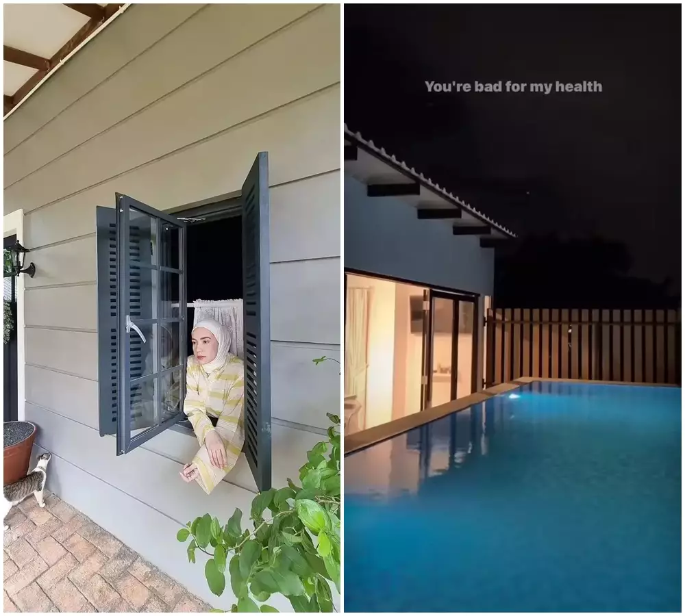 beda rumah arya dan amanda © 2021 Instagram