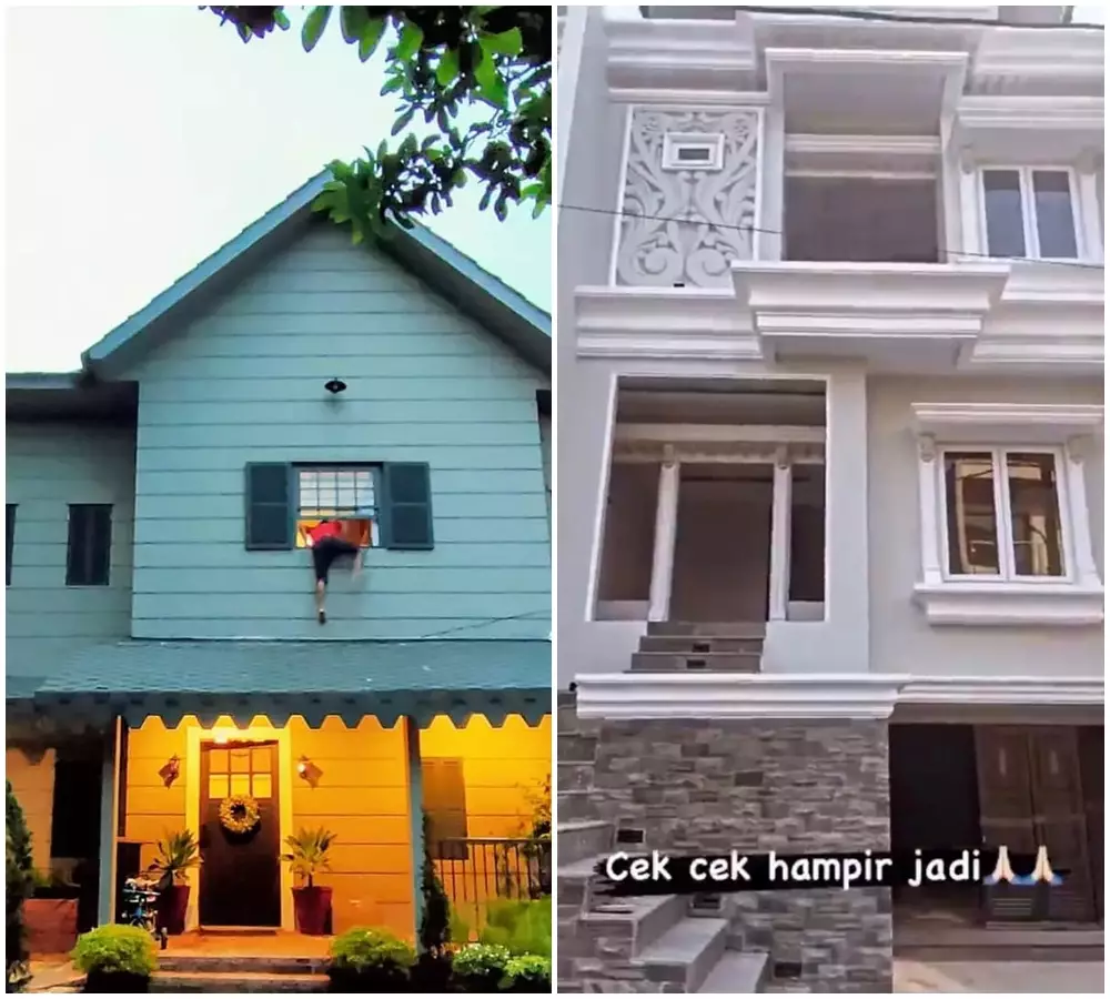 beda rumah arya dan amanda © 2021 Instagram