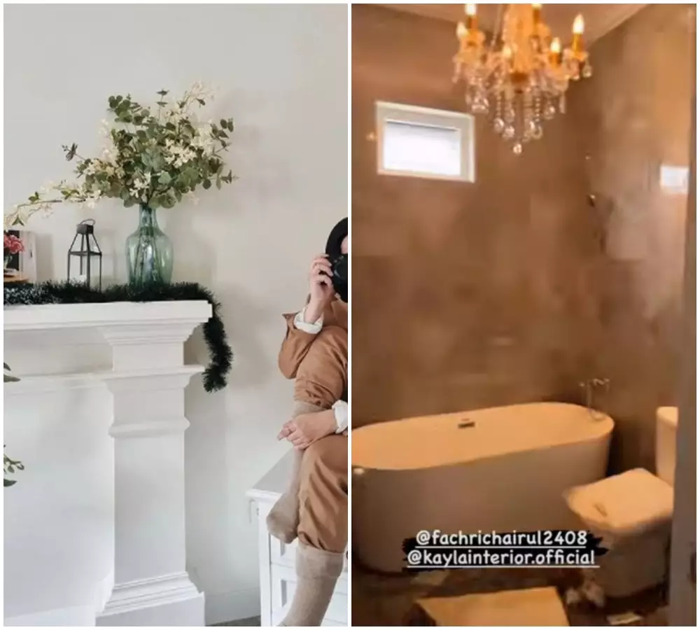 beda rumah arya dan amanda © 2021 Instagram