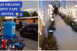Resepsi di gang, potret dekorasi pernikahan ini bak hotel bintang 5
