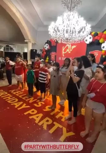 Momen Krisdayanti rayakan ultah Kellen © Instagram