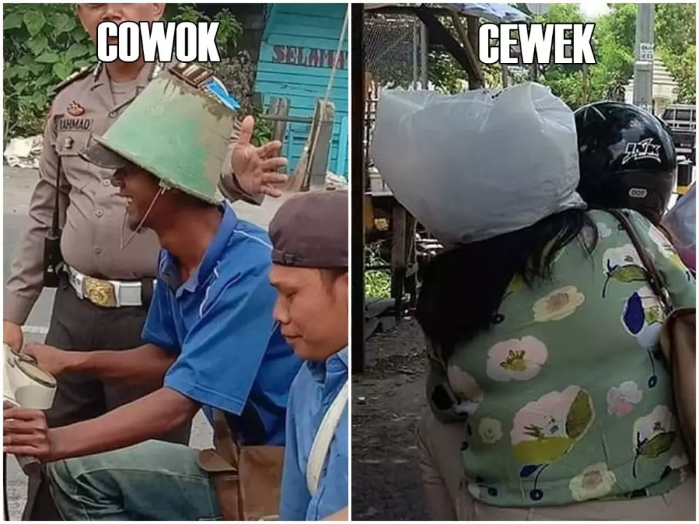 beda cewek cowok naik motor © 2021 berbagai sumber