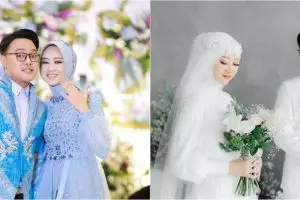 9 Penampilan istri Danang dari prewedding hingga resepsi, memesona