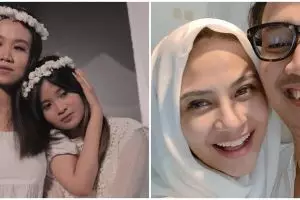7 Potret Mayang dan Chika nyanyi di pengajian 40 harian Vanessa Angel