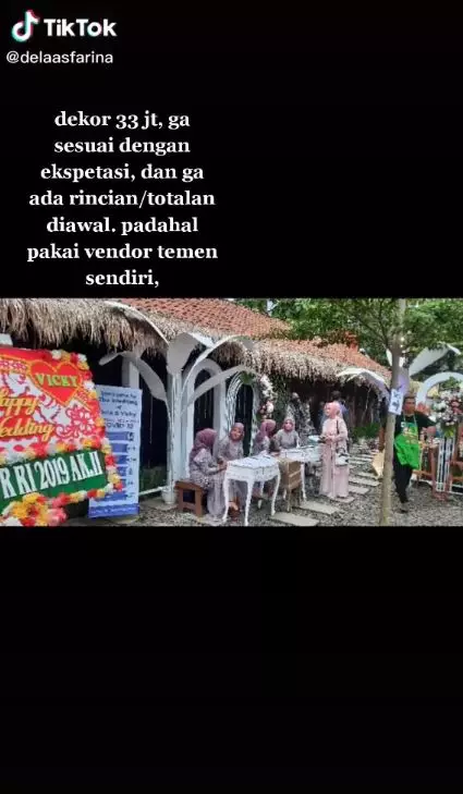 pengantin ini menangis lihat hasil dekor yang capai Rp 33 juta TikTok