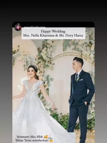 Busana pengantin pedangdut Instagram