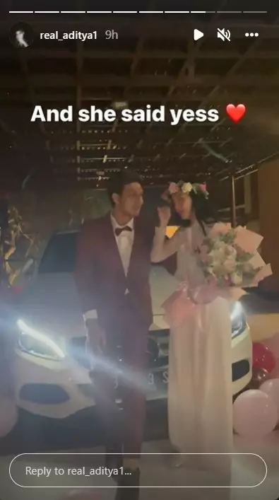 aditya zoni lamaran © 2021 Instagram