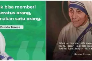 57 Kata-kata motto hidup Bunda Teresa, menginspirasi dan penuh makna