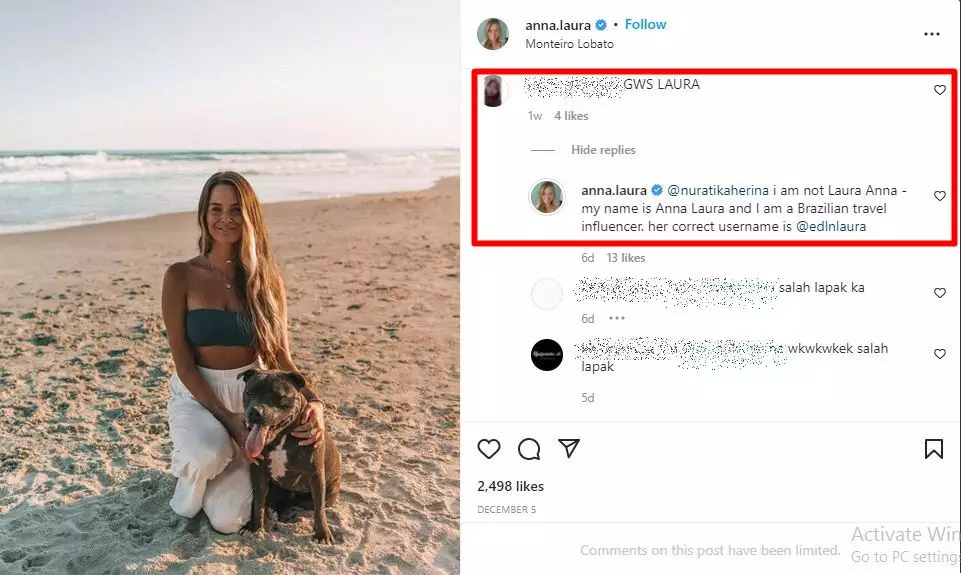 nama mirip akun ig anna laura dibanjiri duka cita © instagram nama mirip akun ig anna laura dibanjiri duka cita © instagram