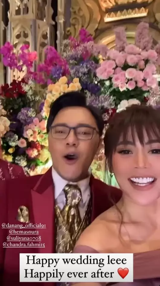 Gaya seleb di acara ngunduh mantu Danang DA © Instagram