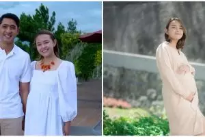 Pesona Amanda Manopo rayakan tujuh bulanan di sinetron Ikatan Cinta