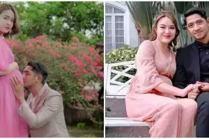 5 Potret dekorasi 7 bulanan Andin 'Ikatan Cinta', layaknya taman bunga