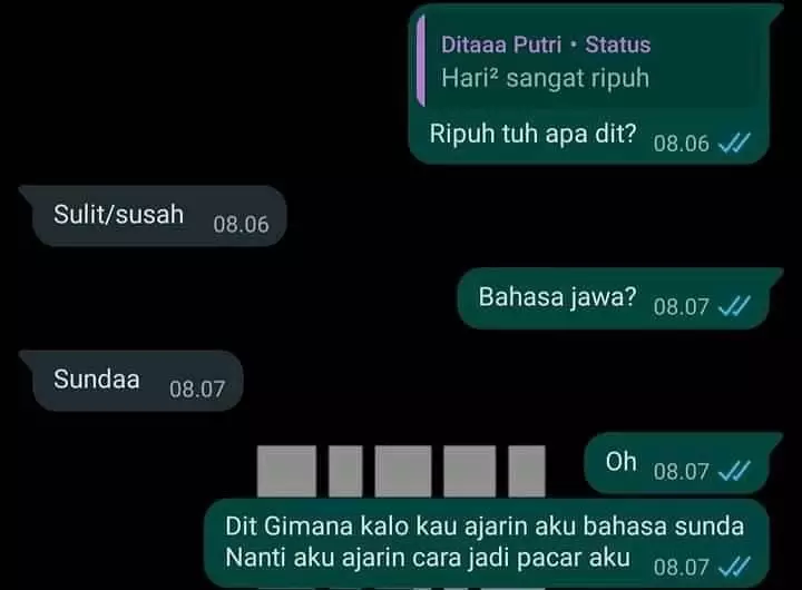 chat gara-gara satu kata aja jadi absurd © 2021 instagram.com