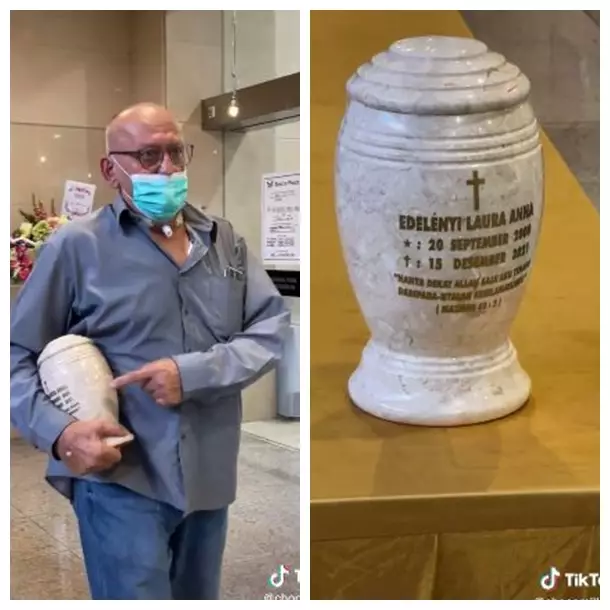 Kenangan Laura dan ayah foto: TikTok/@chocomilk102 Kenangan Laura dan ayah foto: TikTok/@chocomilk102