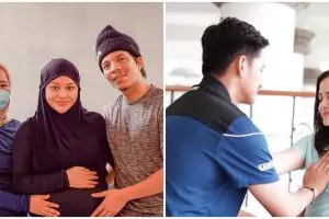 Momen 9 seleb jalani prenatal yoga bareng pasangan, kompak & romantis