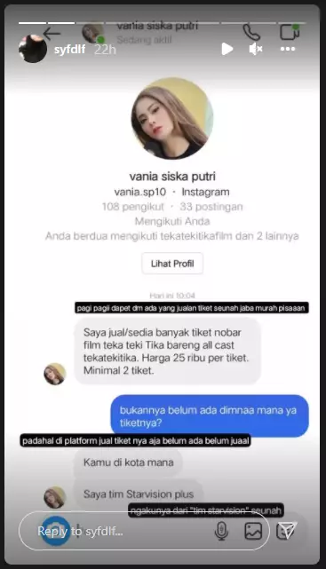 Film baru Ernest Prakasa dijadikan modus penipuan Instagram Film baru Ernest Prakasa dijadikan modus penipuan Instagram
