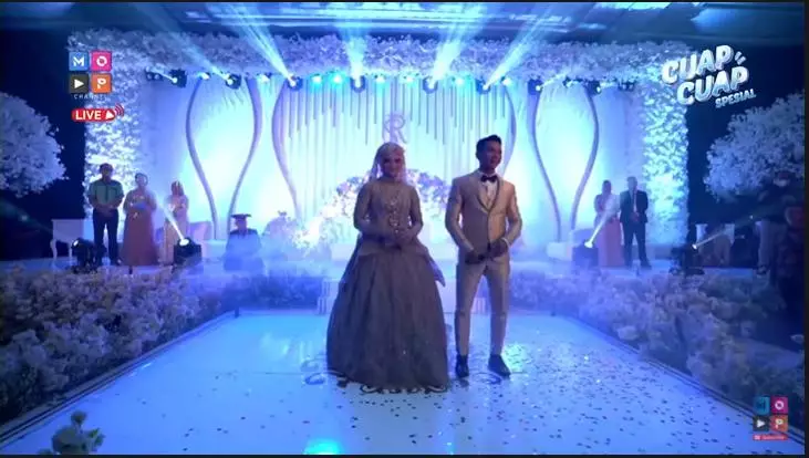 Dekorasi resepsi jebolan DA Instagram/YouTube