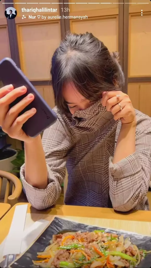 Momen kedekatan Fuji dan Thariq Halilintar © Istimewa