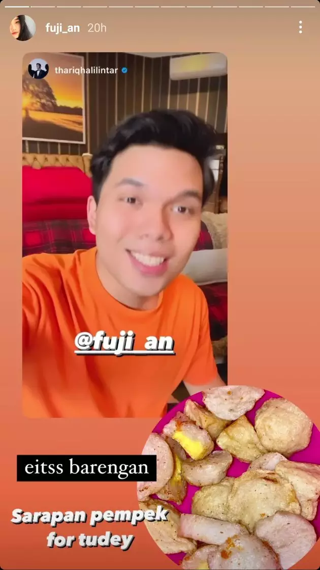 Momen kedekatan Fuji dan Thariq Halilintar © Istimewa