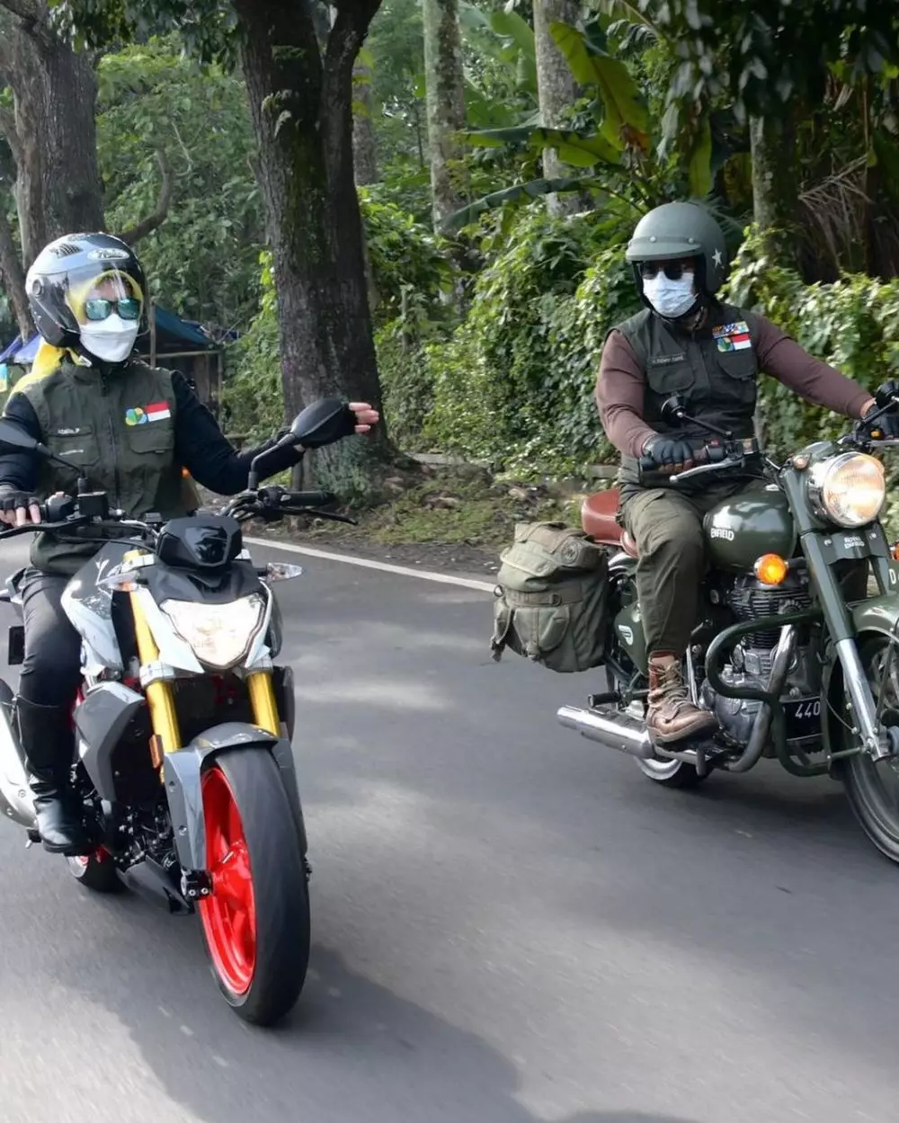 Aksi Atalia Praratya naik motor gede © Instagram Aksi Atalia Praratya naik motor gede © Instagram