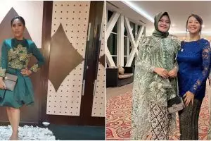 11 Gaya outfit Evi Masamba hadiri acara kondangan, simpel dan elegan