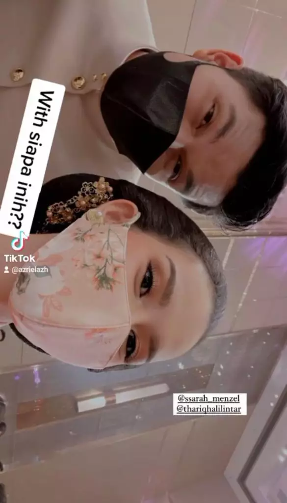 Potret Sarah di 7 bulanan Aurel Instagram