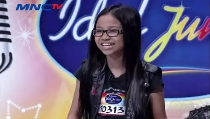 mayang adik vanessa di audisi indonesian idol junior © dailymotion.com