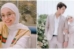 Dikira mahal, segini harga baju Lesty Kejora di acara 7 bulanan Aurel