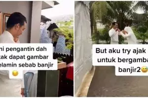 Terkendala banjir, hasil pemotretan pengantin ini di luar ekspektasi