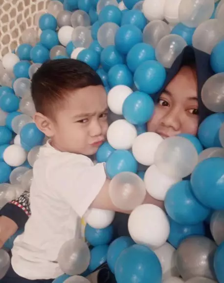 Potret Rafathar dan Mbak Lala © 2021 brilio.net