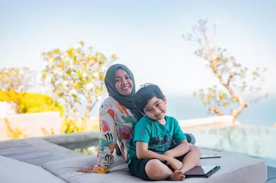 Potret Rafathar dan Mbak Lala © 2021 brilio.net