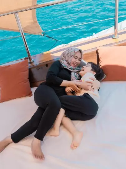 Potret Rafathar dan Mbak Lala © 2021 brilio.net