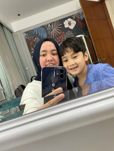 Potret Rafathar dan Mbak Lala © 2021 brilio.net