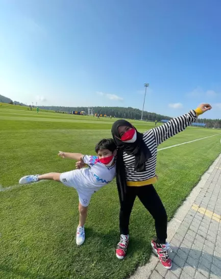 Potret Rafathar dan Mbak Lala © 2021 brilio.net