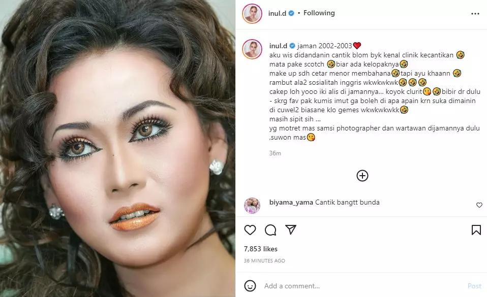 Potret lawas Inul Daratista sebelum kenal perawatan © 2021 Instagram Potret lawas Inul Daratista sebelum kenal perawatan © 2021 Instagram