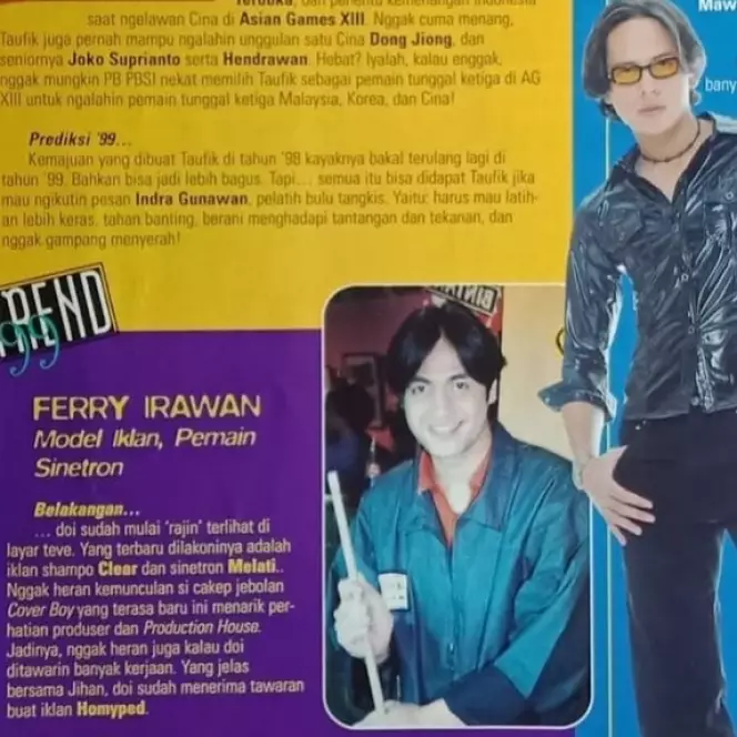 potret masa muda Ferry Irawan © Instagram