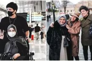 9 Momen Aurel bertemu keluarga Halilintar, ibu Atta cium perut mantu